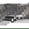 Mexen Velar ausziehbare Duschabtrennung 100 x 120 cm, transparent, Weiß - 871-100-120-01-20