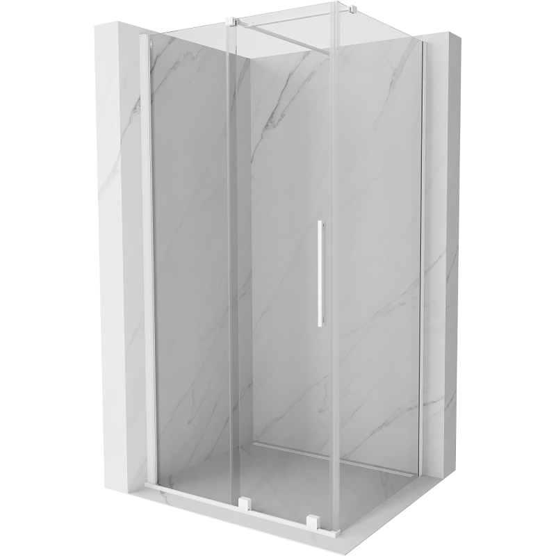 Mexen Velar kabina prysznicowa rozsuwana 110 x 75 cm, transparent, biała - 871-110-075-01-20
