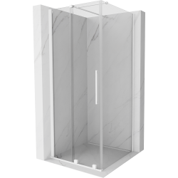 Mexen Velar kabina prysznicowa rozsuwana 120 x 120 cm, transparent, biała - 871-120-120-01-20