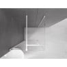Mexen Velar cabine de douche coulissante 120 x 120 cm, transparent, blanc - 871-120-120-01-20