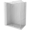 Mexen Velar schuifbare douchecabine 140 x 70 cm, transparant, wit - 871-140-070-01-20