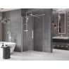 Mexen Velar cabine de douche coulissante 150 x 70 cm, transparent, blanc - 871-150-070-01-20