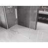 Mexen Velar klizna za tuš na razvlačenje 150 x 90 cm, prozirna, bijela - 871-150-090-01-20