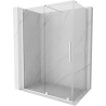 Mexen Velar cabine de douche coulissante 160 x 70 cm, transparente, blanche - 871-160-070-01-20