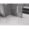 Mexen Velar cabine de douche coulissante 160 x 100 cm, transparent, blanc - 871-160-100-01-20