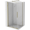 Mexen Velar kabina prysznicowa rozsuwana 90 x 75 cm, transparent, złota - 871-090-075-01-50