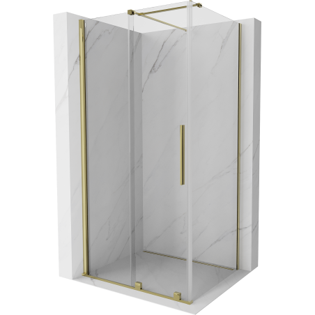 Mexen Velar kabina prysznicowa rozsuwana 120 x 110 cm, transparent, złota - 871-120-110-01-50