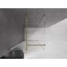 Mexen Velar Schiebeduschkabine 100 x 100 cm, transparent, gold - 871-100-100-01-50