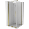 Mexen Velar Schiebeduschkabine 110 x 110 cm, transparent, gold - 871-110-110-01-50