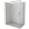 Mexen Velar sliding shower enclosure 140 x 70 cm, transparent, gold - 871-140-070-01-50