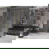 Mexen Velar schuifdouchewand 150 x 80 cm, transparant, goud - 871-150-080-01-50