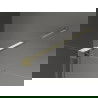 Mexen Velar schuifdouchewand 150 x 80 cm, transparant, goud - 871-150-080-01-50