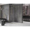 Cabine de douche coulissante Mexen Velar 150 x 90 cm, transparente, dorée - 871-150-090-01-50