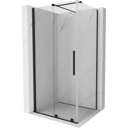 Mexen Velar kabina prysznicowa rozsuwana 90 x 85 cm, transparent, czarna - 871-090-085-01-70