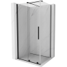 Mexen Velar sliding shower cabin 100 x 85 cm, transparent, black - 871-100-085-01-70