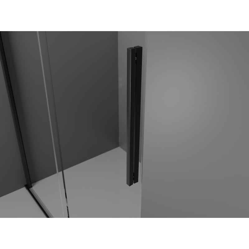 Mexen Velar sliding shower cabin 100 x 85 cm, transparent, black - 871-100-085-01-70