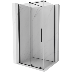 Mexen Velar kabina prysznicowa rozsuwana 110 x 120 cm, transparent, czarna - 871-110-120-01-70