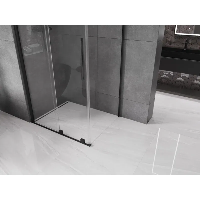 Mexen Velar Duschkabine Schiebetür 120 x 85 cm, transparent, schwarz - 871-120-085-01-70