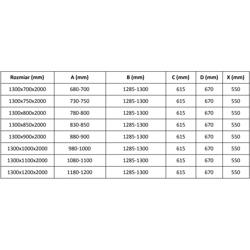 Mexen Velar Schiebeduschkabine 130 x 100 cm, transparent, schwarz - 871-130-100-01-70