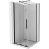 Mexen Velar Duschkabine schiebbar 100 x 100 cm, transparent, schwarz - 871-100-100-01-70