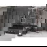 Mexen Velar Duschkabine schiebbar 100 x 100 cm, transparent, schwarz - 871-100-100-01-70
