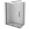 Mexen Velar sliding shower cabin 140 x 80 cm, transparent, black - 871-140-080-01-70