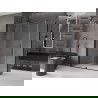 Mexen Velar Duschkabine zum Schieben 140 x 80 cm, transparent, schwarz - 871-140-080-01-70