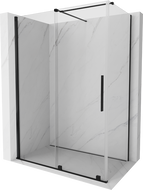Mexen Velar cabine de duche deslizante 150 x 75 cm, transparente, preta - 871-150-075-01-70