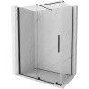 Mexen Velar Duschkabine, verschiebbar 150 x 80 cm, transparent, schwarz - 871-150-080-01-70
