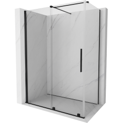 Mexen Velar kabina prysznicowa rozsuwana 150 x 85 cm, transparent, czarna - 871-150-085-01-70
