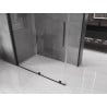 Mexen Velar schuifbare douchecabine 160 x 90 cm, transparant, zwart - 871-160-090-01-70