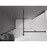 Mexen Velar schuifbare douchecabine 160 x 90 cm, transparant, zwart - 871-160-090-01-70