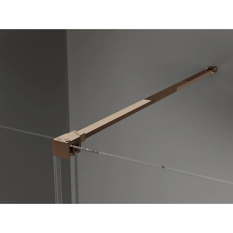 Mexen Velar verschiebbare Duschkabine 100 x 80 cm, transparent, Roségold - 871-100-080-01-60