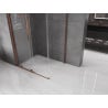Mexen Velar cabine de douche coulissante 90 x 110 cm, transparent, or rose - 871-090-110-01-60