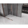 Mexen Velar cabine de douche coulissante 90 x 110 cm, transparent, or rose - 871-090-110-01-60