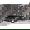 Mexen Velar douchecabine schuifbaar 140 x 85 cm, transparant, roze goud - 871-140-085-01-60
