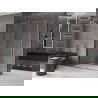 Mexen Velar douchecabine schuifbaar 140 x 85 cm, transparant, roze goud - 871-140-085-01-60