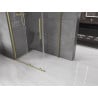 Mexen Velar cabine de douche coulissante 90 x 80 cm, transparent, or brossé - 871-090-080-01-55