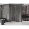 Cabine de douche coulissante Mexen Velar 100 x 70 cm, transparent, or brossé - 871-100-070-01-55