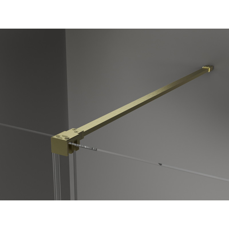 Mexen Velar klizni tuš kabina klizna 110 x 75 cm, prozirna, zlatna brušena - 871-110-075-01-55
