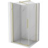 Mexen Velar kabina prysznicowa rozsuwana 110 x 80 cm, transparent, złota szczotkowana - 871-110-080-01-55