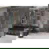 Mexen Velar Duschkabine schiebbar 130 x 100 cm, transparent, gold gebürstet - 871-130-100-01-55
