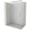 Mexen Velar kabina prysznicowa rozsuwana 130 x 75 cm, transparent, złota szczotkowana - 871-130-075-01-55