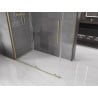 Mexen Velar cabina de ducha corredera 130 x 75 cm, transparente, dorado cepillado - 871-130-075-01-55