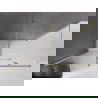Mexen Velar verschiebbare Duschkabine 140 x 70 cm, transparent, gebürstetes Gold - 871-140-070-01-55