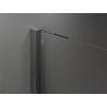 Mexen Velar sliding shower cabin 90 x 80 cm, transparent, brushed gun gray - 871-090-080-01-66