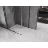Mexen Velar Duschkabine zum Schieben 100 x 80 cm, transparent, gebürstet gun gray - 871-100-080-01-66