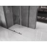 Mexen Velar Duschkabine zum Schieben 100 x 80 cm, transparent, gebürstet gun gray - 871-100-080-01-66