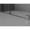 Mexen Velar Duschkabine zum Schieben 100 x 80 cm, transparent, gebürstet gun gray - 871-100-080-01-66