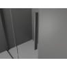 Mexen Velar Duschkabine zum Schieben 100 x 80 cm, transparent, gebürstet gun gray - 871-100-080-01-66